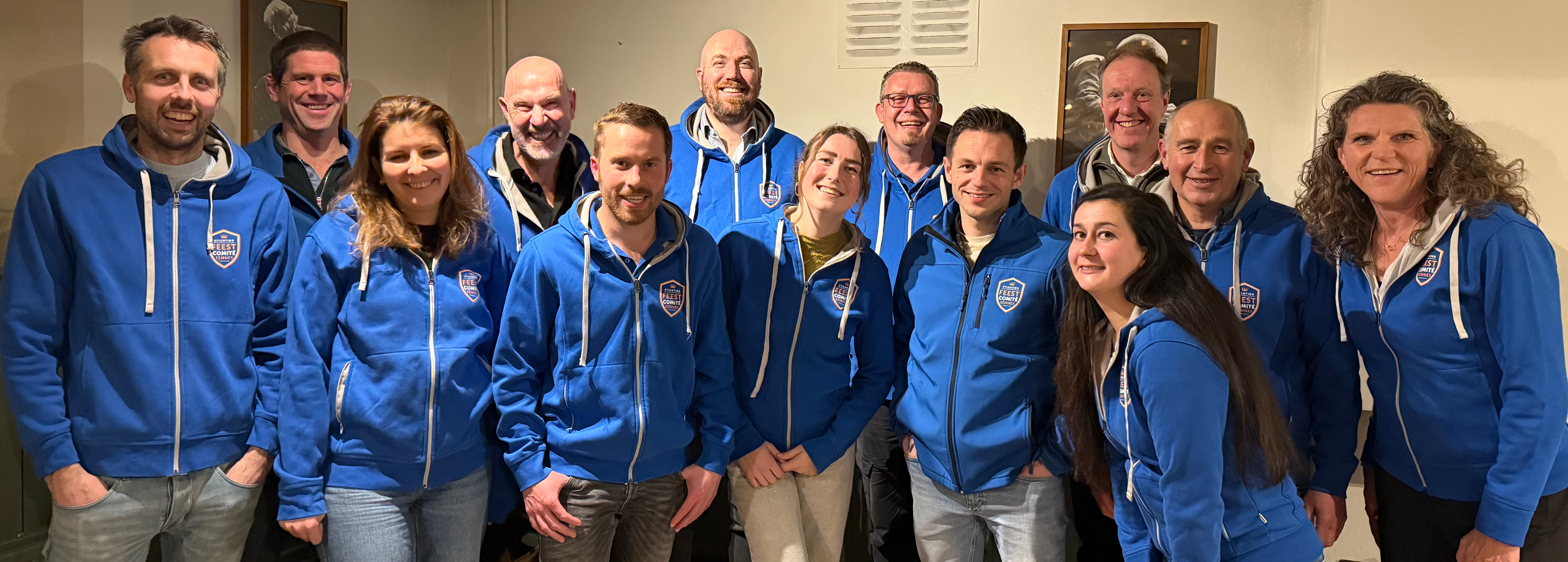 Groepsfoto van het team van Stichting Feestcomité Eemnes 2026